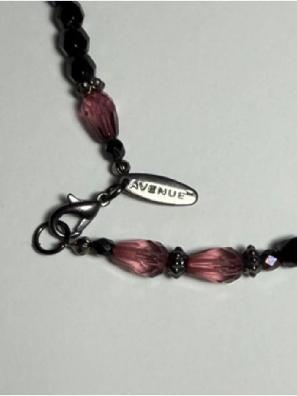 Avenue Purple and Pink Beaded Long Necklace